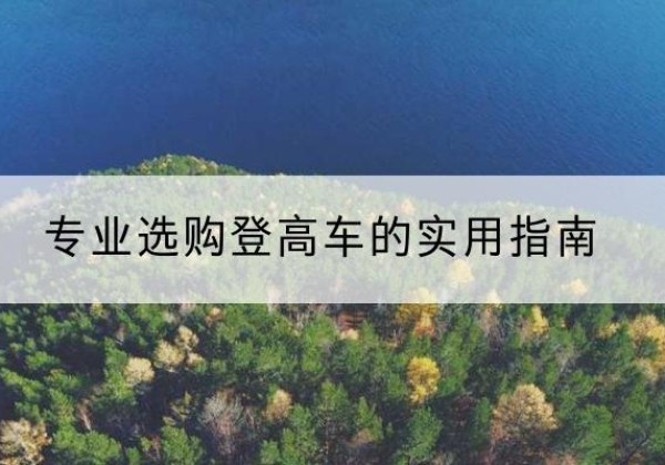 惠民电动登高车厂家推荐-专业选购登高车的实用指南